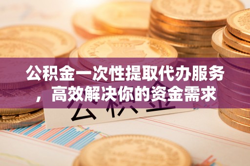 沿河公积金一次性提取代办服务，高效解决你的资金需求