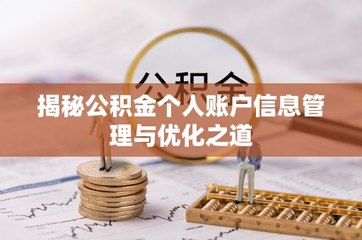 沿河揭秘公积金个人账户信息管理与优化之道