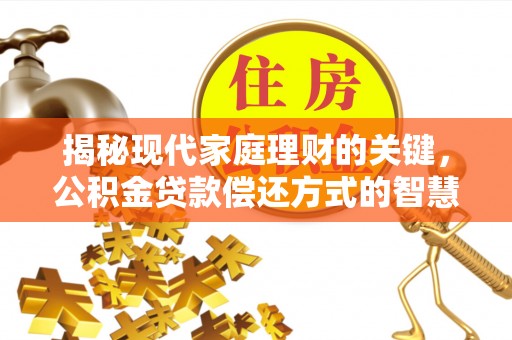 沿河揭秘现代家庭理财的关键，公积金贷款偿还方式的智慧选择