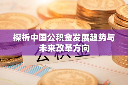 沿河探析中国公积金发展趋势与未来改革方向