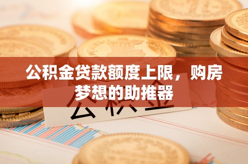 沿河公积金贷款额度上限，购房梦想的助推器