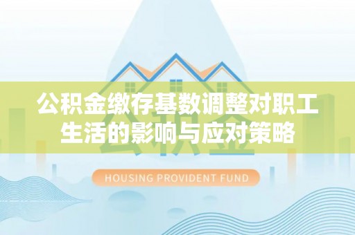 沿河公积金缴存基数调整对职工生活的影响与应对策略
