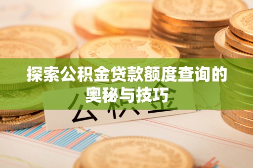 沿河探索公积金贷款额度查询的奥秘与技巧