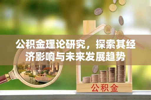 沿河公积金理论研究，探索其经济影响与未来发展趋势