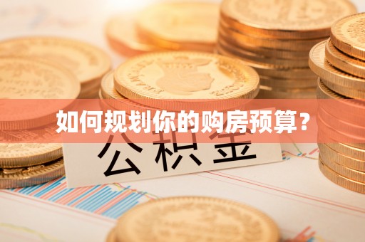 沿河如何规划你的购房预算？