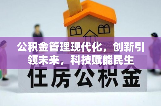 沿河公积金管理现代化，创新引领未来，科技赋能民生