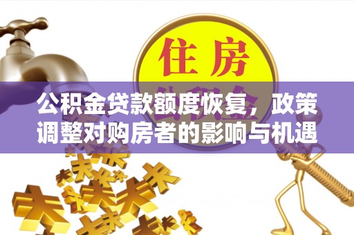 沿河公积金贷款额度恢复，政策调整对购房者的影响与机遇