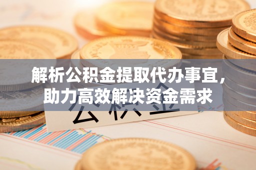 沿河解析公积金提取代办事宜，助力高效解决资金需求