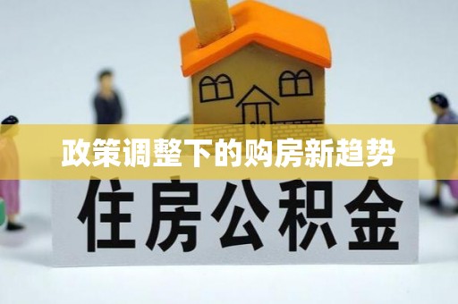 沿河政策调整下的购房新趋势