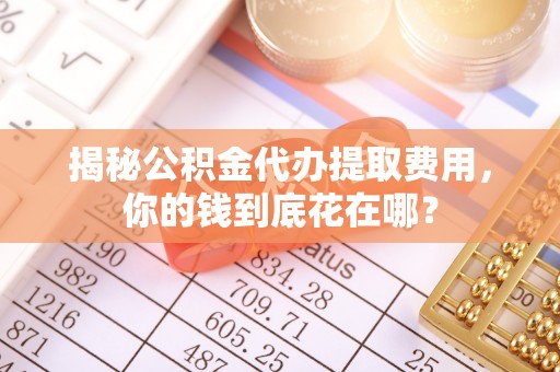 沿河揭秘公积金代办提取费用，你的钱到底花在哪？