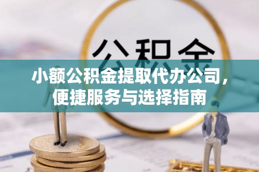 沿河小额公积金提取代办公司，便捷服务与选择指南