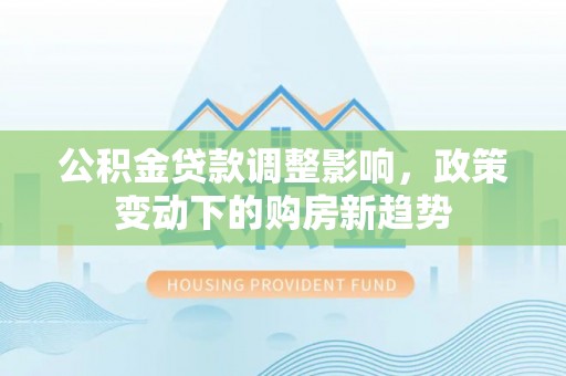 沿河公积金贷款调整影响，政策变动下的购房新趋势