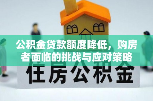 沿河公积金贷款额度降低，购房者面临的挑战与应对策略