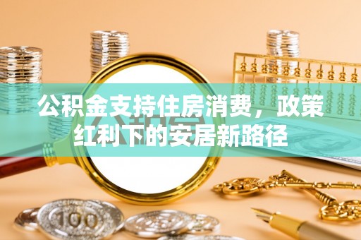 沿河公积金支持住房消费，政策红利下的安居新路径