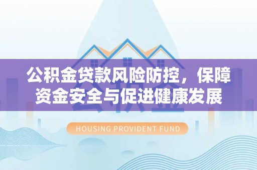沿河公积金贷款风险防控，保障资金安全与促进健康发展