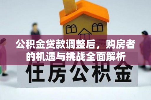 沿河公积金贷款调整后，购房者的机遇与挑战全面解析